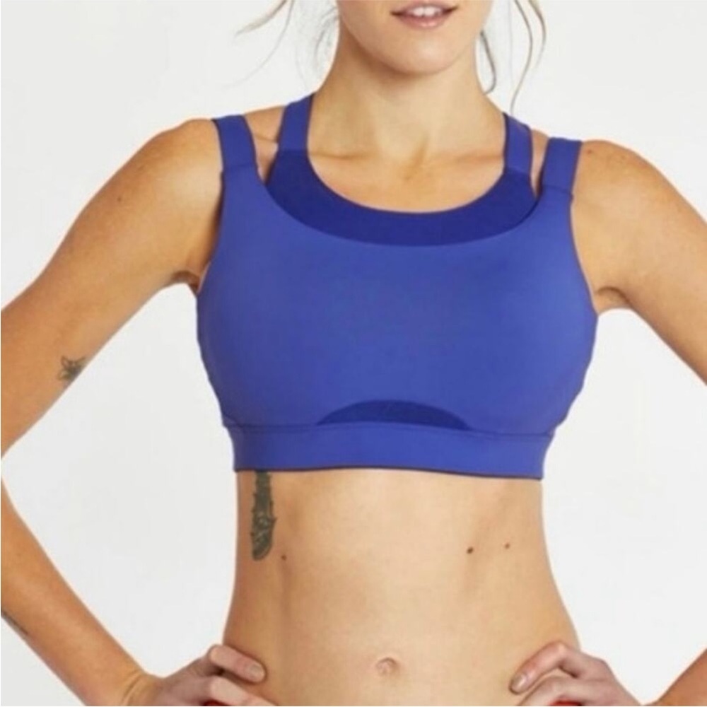 NWT Oiselle Vibrant Blue Sports Bra